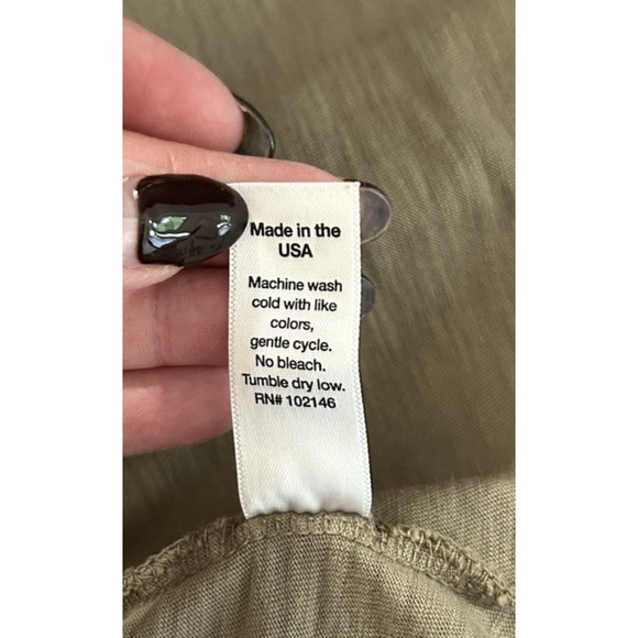 NWT Michael Stars Olive Moss Ringer Tees Swing Tank Size OS One Size - Picture 7 of 7